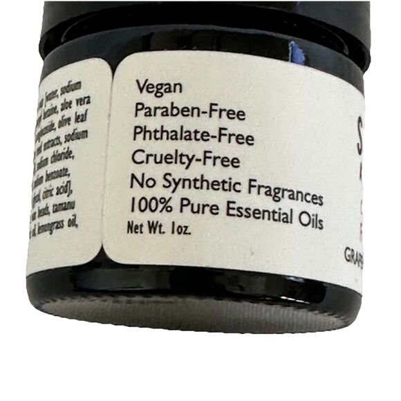 Sonoma Apothecary Charcoal Face Scrub 1oz. Grapefruit Lemongrass Paraben-Free - Picture 2 of 5